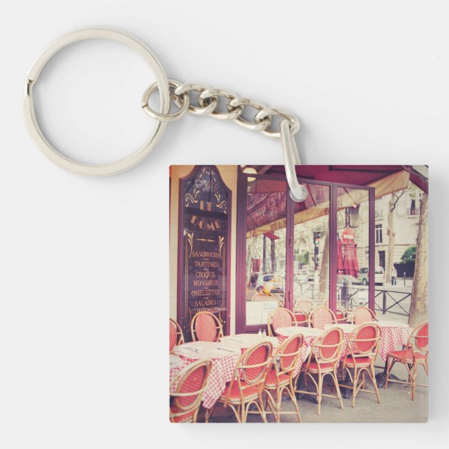 Dining In Paris Al Fresco Key Ring (Front)