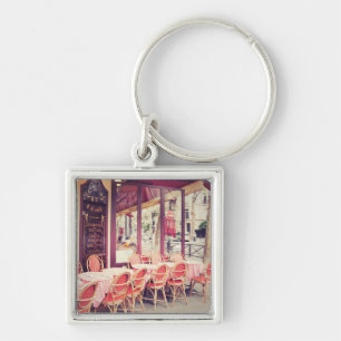 Dining In Paris Al Fresco Key Ring