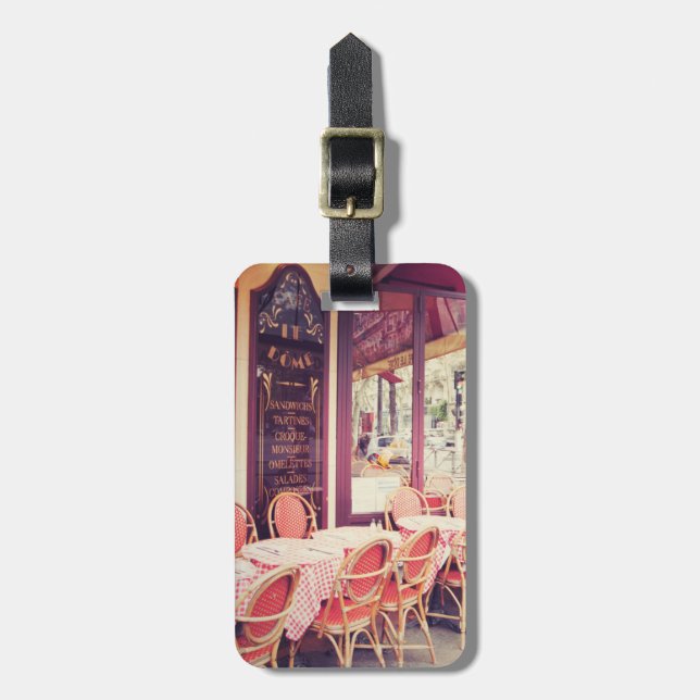 Dining In Paris Al Fresco Luggage Tag (Front Vertical)