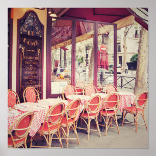 Dining In Paris Al Fresco Poster