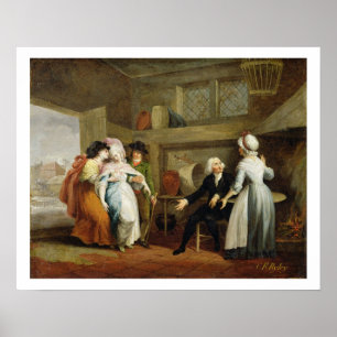 'Dining in the Hayfields' (surprised by Mr Thornhi Poster