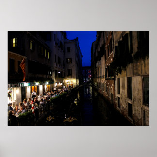 Dining in Venice Poster