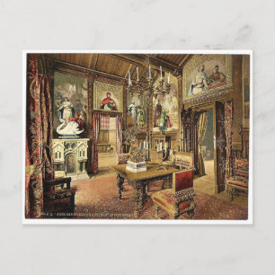 Dining room, Neuschwanstein Castle, Upper Bavaria, Postcard
