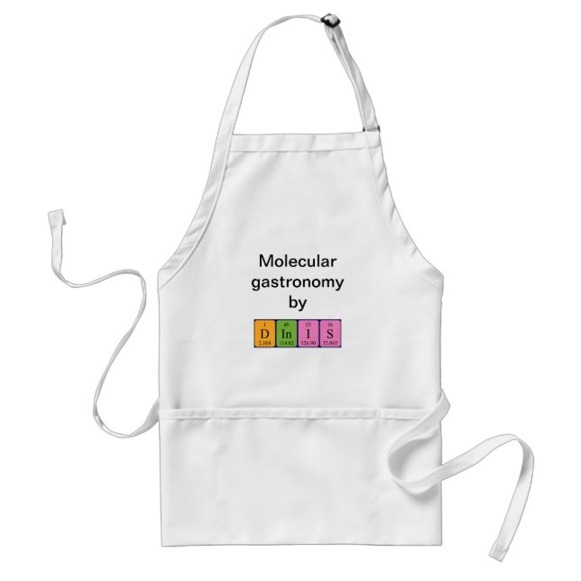 Dinis periodic table name apron (Front)