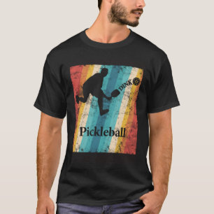 Dink it Pickleball bounce it colorfull retro T-Shirt