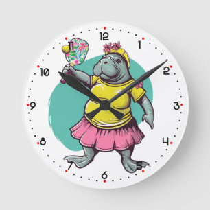 Dink Like a Lady Pickleball  Round Clock