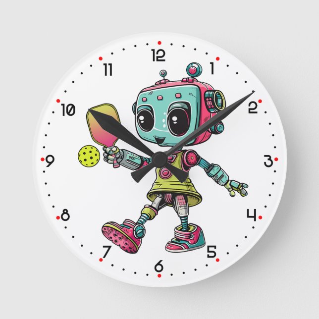 DINK-O-TRON time!  Pickleball  Round Clock (Front)