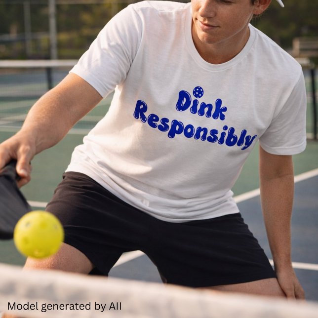 Dink Responsibly - Funny Pickleball Gift Tri-Blend Shirt (Creator Uploaded)