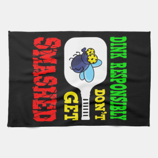 Dink Responsibly - Funny Pickleball Tea Towel