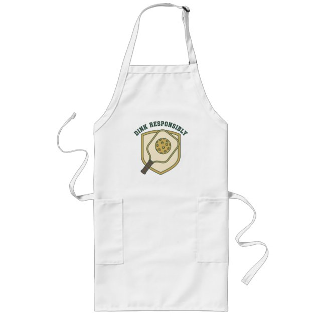  Dink Responsibly Long Apron (Front)