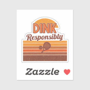 Dink Responsibly Pickleball Retro