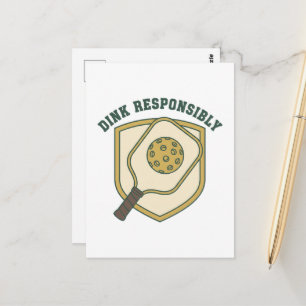 Dink Responsibly Postcard
