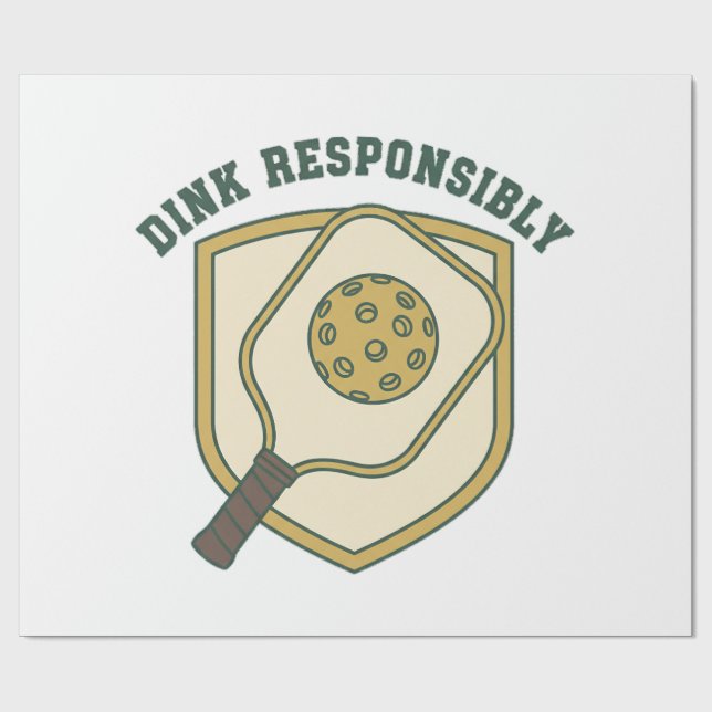  Dink Responsibly Wrapping Paper (Flat)