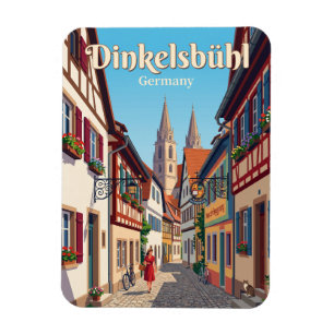 Dinkelsbühl Old Town Alley Germany Magnet