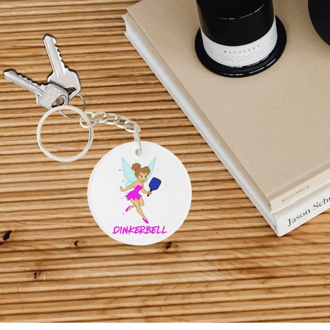 Dinkerbell Pickleball - Funny Pickleball For Her Key Ring (Creator Uploaded)
