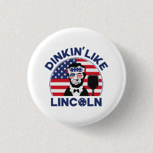 Dinkin Like Lincoln 3 Cm Round Badge