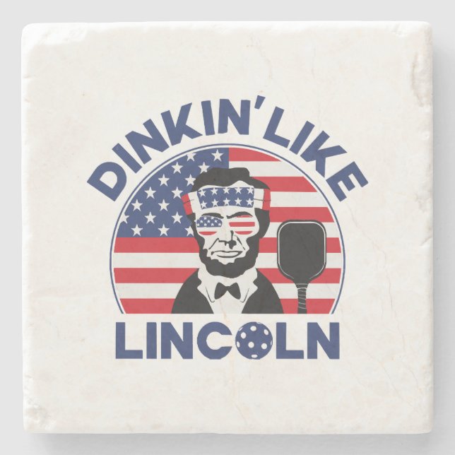 Dinkin Like Lincoln Stone Coaster (Front)