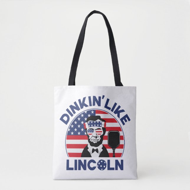 Dinkin Like Lincoln Tote Bag (Front)