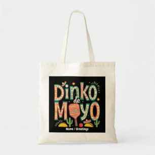 Dinko de Mayo Funny Cinco de Mayo Pickleball Pun Tote Bag