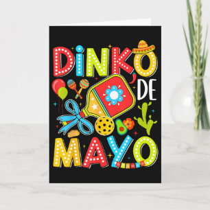 Dinko De Mayo Pickleball Mexican Fiesta Cinco De M Card