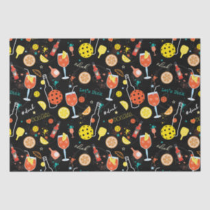 Dinks and 🍾🥂drinks - pickleball  tissue paper