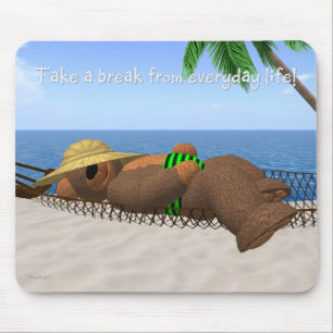 Dinky Bear: Summer Feelings Mouse Pad