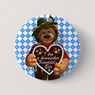 Dinky Bears Bavarian Cuddle Bear 6 Cm Round Badge