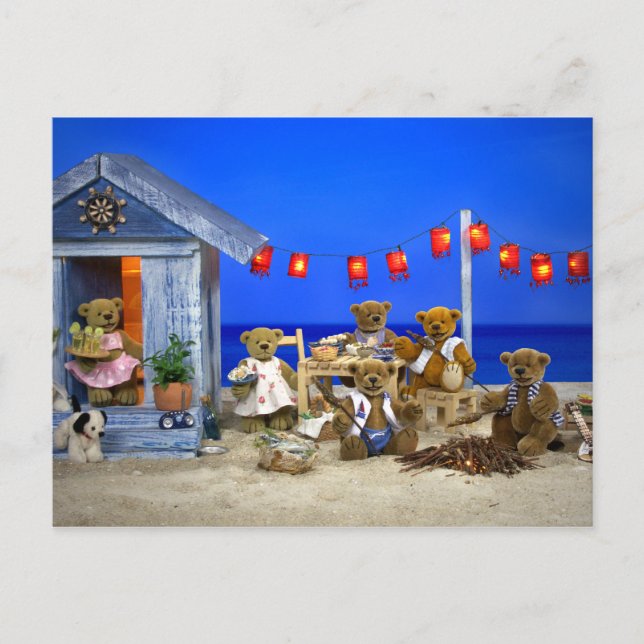 Dinky Bears: Beach Party Postcard (Front)