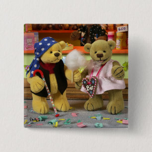 Dinky Bears Fairground Fun 15 Cm Square Badge