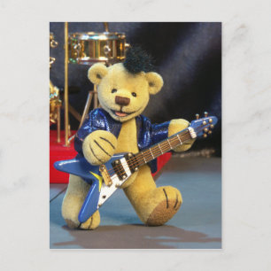 Dinky Bears Guitarist Postcard