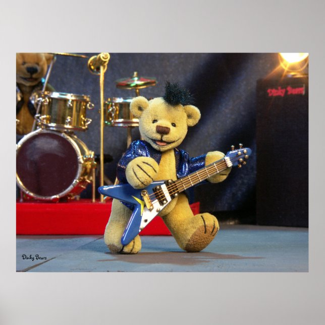 Dinky Bears Guitarist Poster (Front)