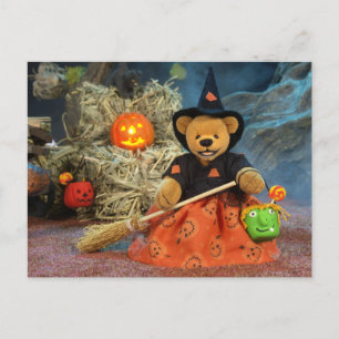 Dinky Bears Little Witch Postcard