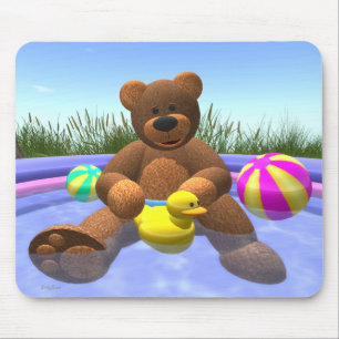 Dinky Bears: Pool Fun Mouse Pad