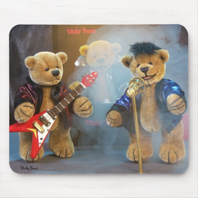 Dinky Bears Rockband Mouse Pad (Front)
