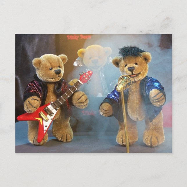 Dinky Bears Rockband Postcard (Front)