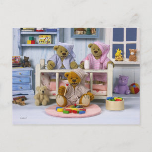 Dinky Bears: Slumber Party Postcard