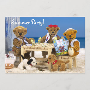 Dinky Bears: Summer Party! Invitation