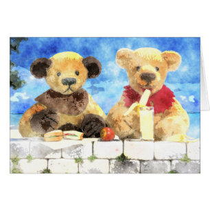 Dinky Bears Watercolor - Have a break