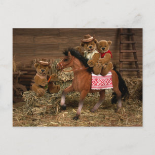 Dinky Bears: Wild West Life Postcard
