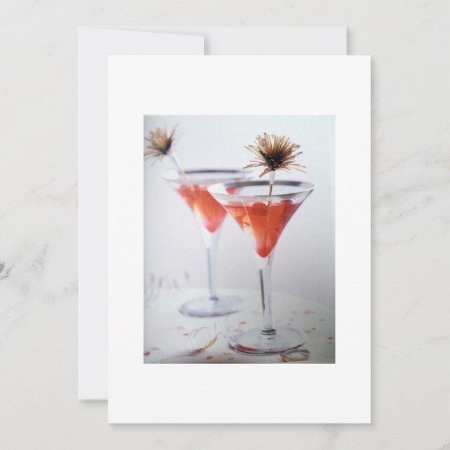 "DINNER AND DRINKS" OR "COCKTAIL PARTY" INVITATION (Front)