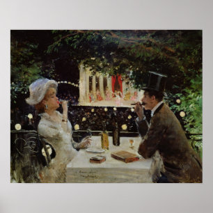 Dinner at Les Ambassadeurs, c.1882 Poster