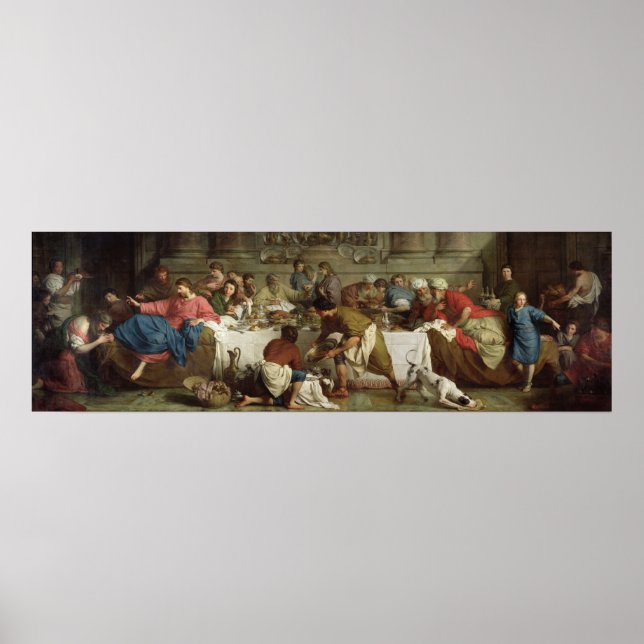 Dinner at the House of Simon, 1737 Poster (Front)