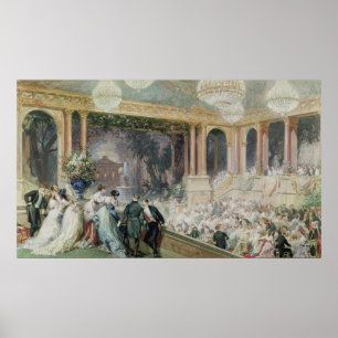 Dinner at the Tuileries, 1867 Poster