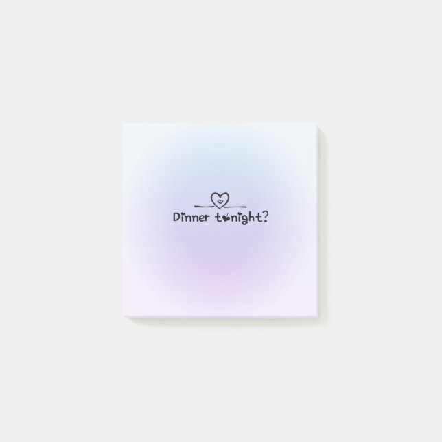 Dinner Date Post-it Notes (Front)