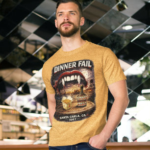 Dinner Fail Men's Bella+Canvas Dark Tri-Blend Shirt