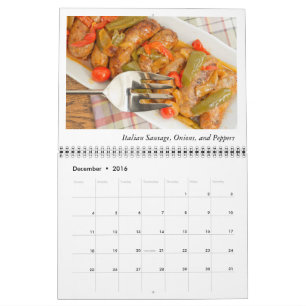 Dinner Foods Calendar