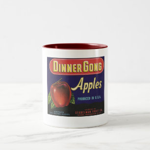 dinner gong apples mug