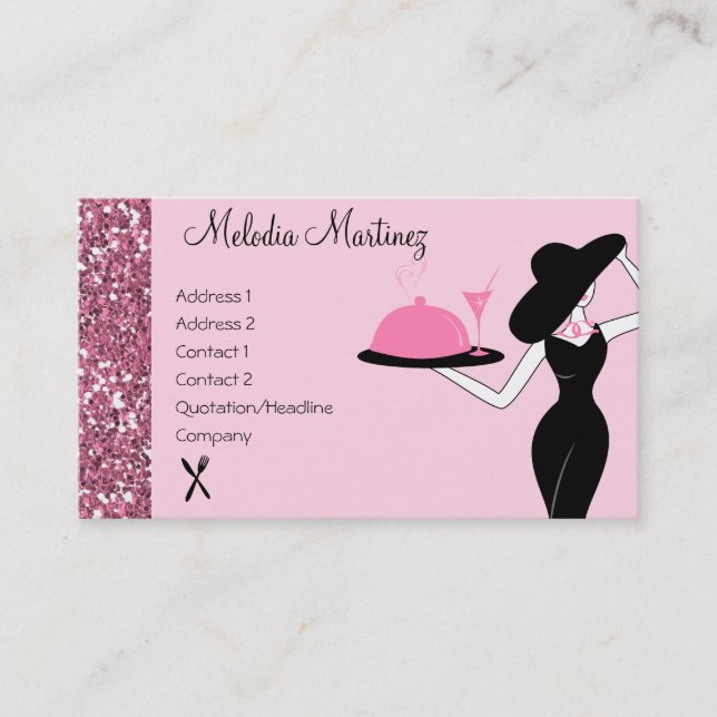 Dinner is Served Business Card (Front)