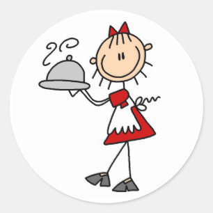 Dinner is Served Classic Round Sticker