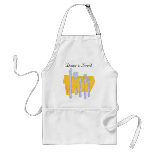 Dinner is Served Tableware Set Apron